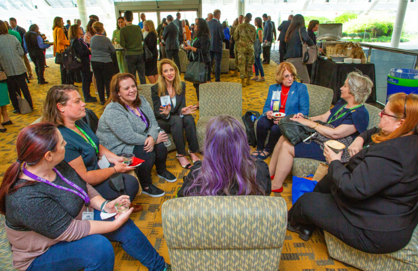 women in group